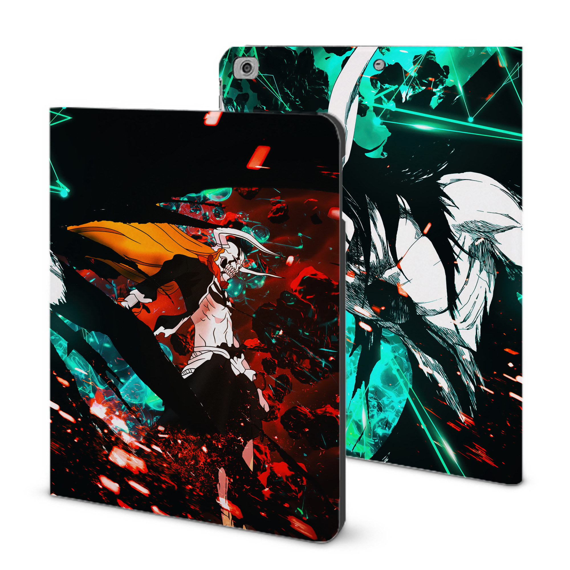 （画像用） ブリーチ BLEACH IPad ケース ブック型 PUレザー TPU 耐衝撃 軽量 薄型 ペン収納なし 全面保護 IPad 各モデル対応